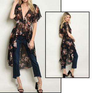 Floral tunic top
